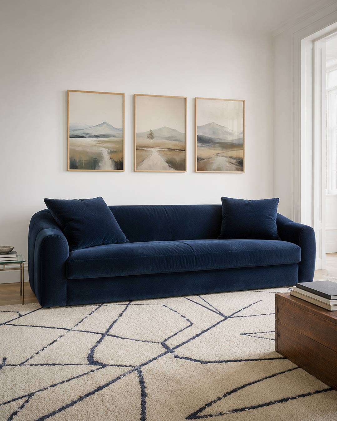 Zachte landschapstonen – een serene compositie met zachte kleuren