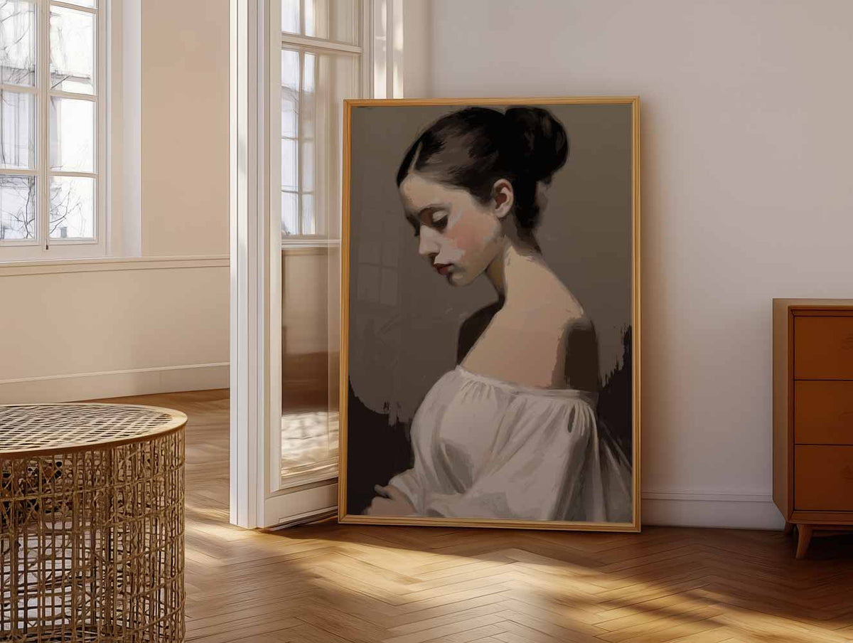 Elegante Dromerigheid – vrolijke paasillustratie als portret poster