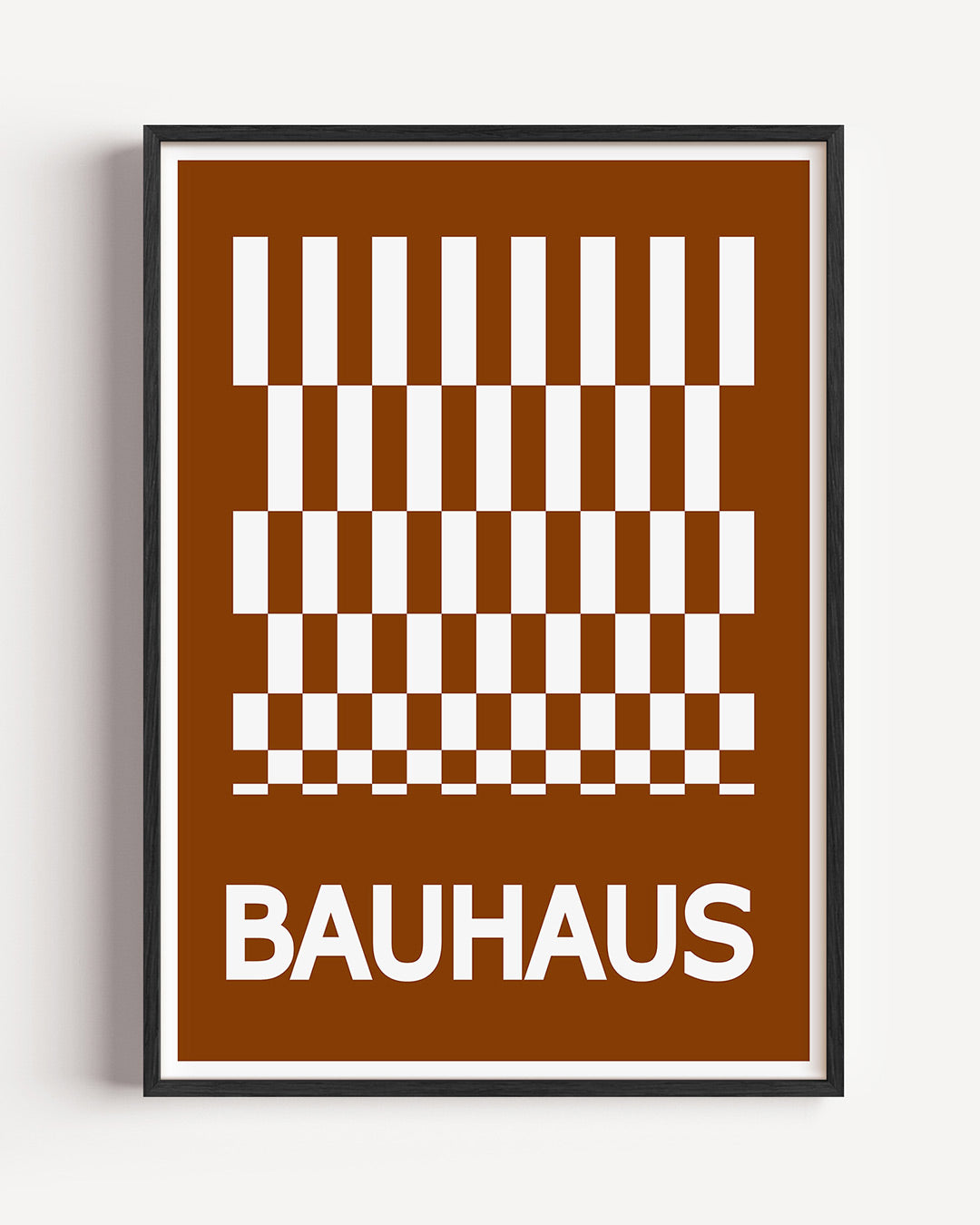 Ritme en vlakken – staande Bauhaus poster als wanddecoratie