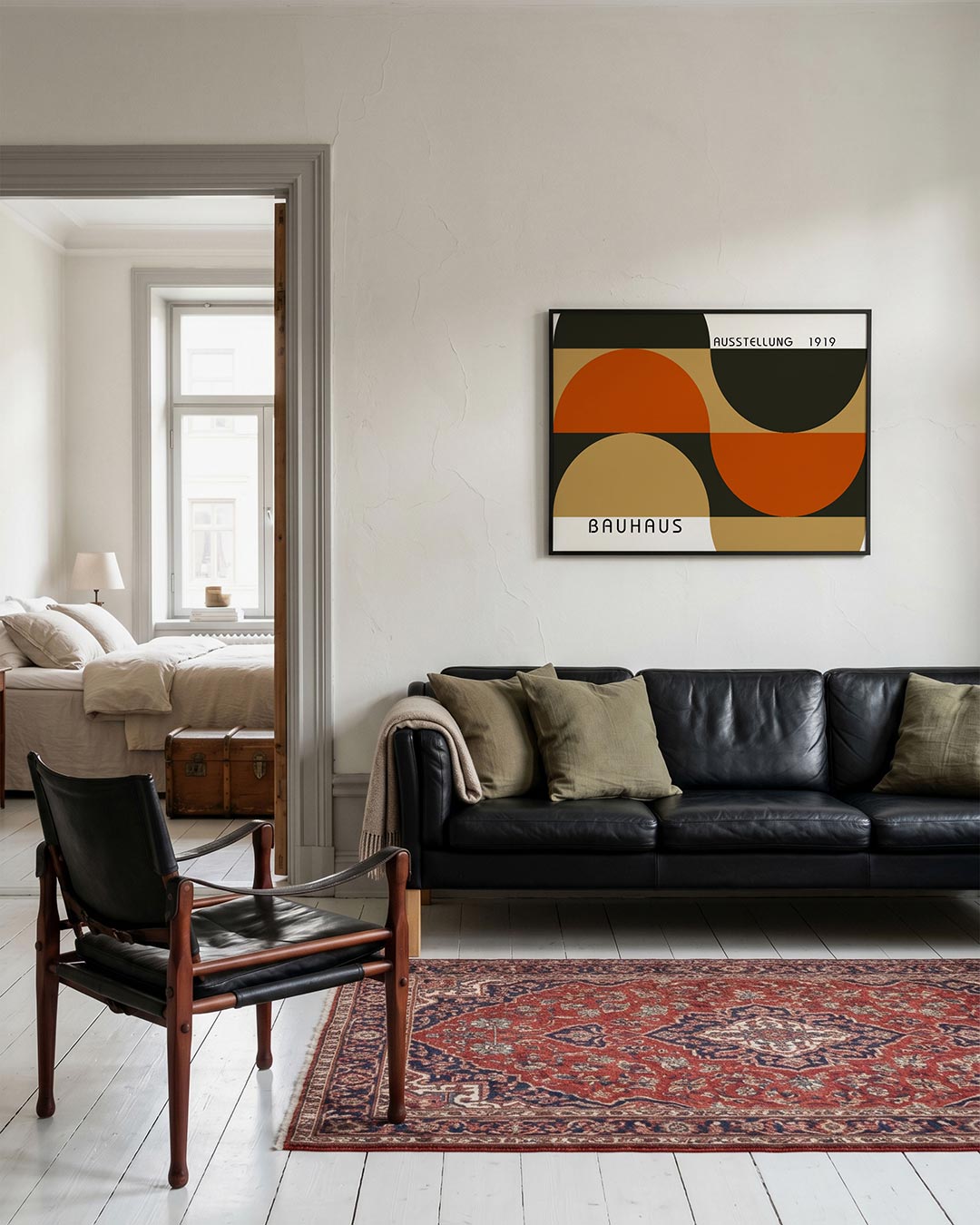 Vorm en balans – geometrische Bauhaus poster in liggend formaat