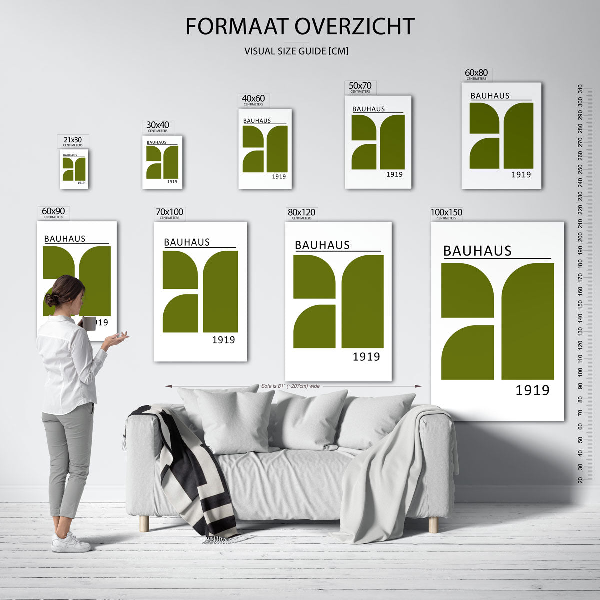 Vorm en balans – Bauhaus poster als moderne geometrische wanddecoratie