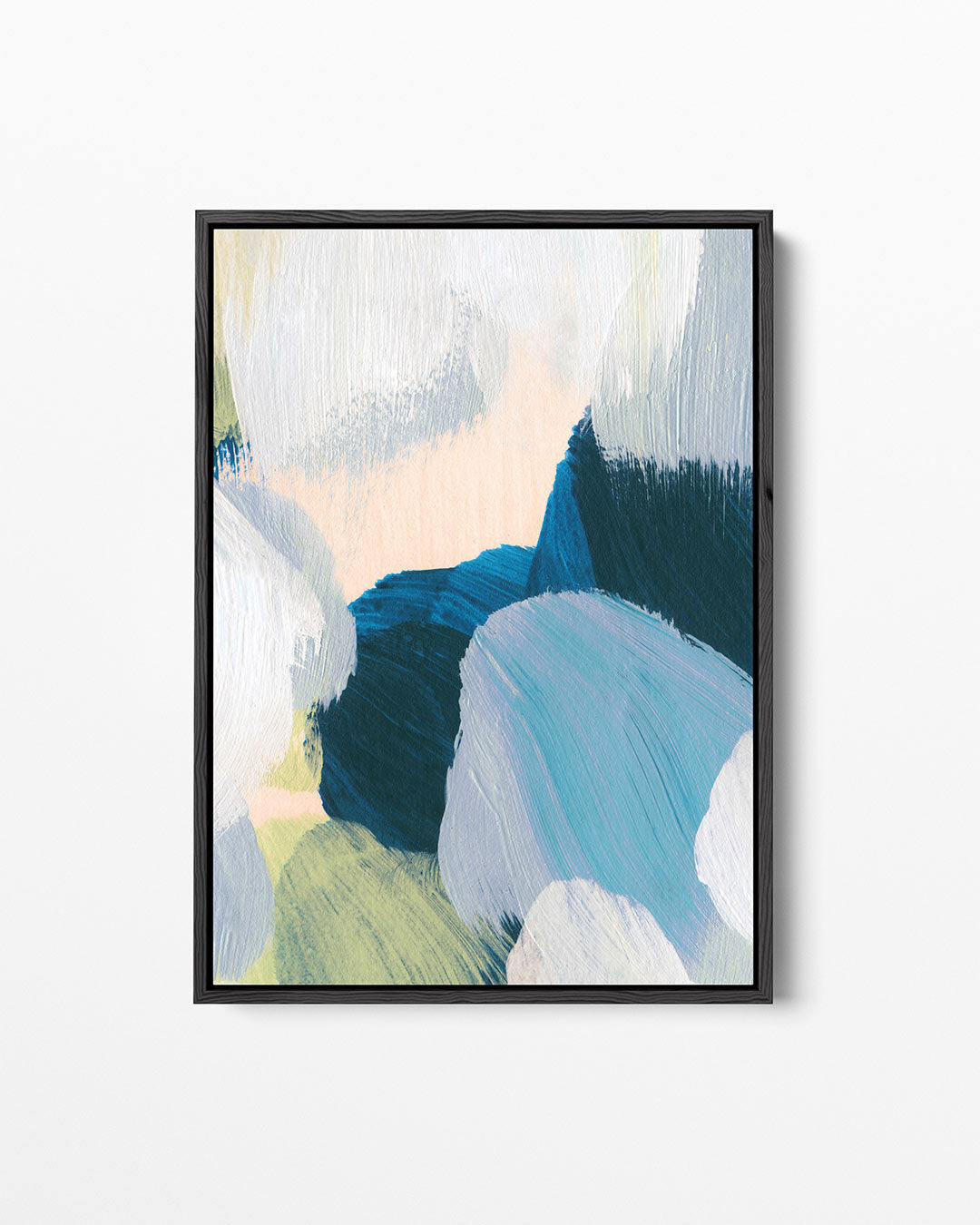 Kleurrijke penseelstreken – staand wanddecoratie kunstwerk