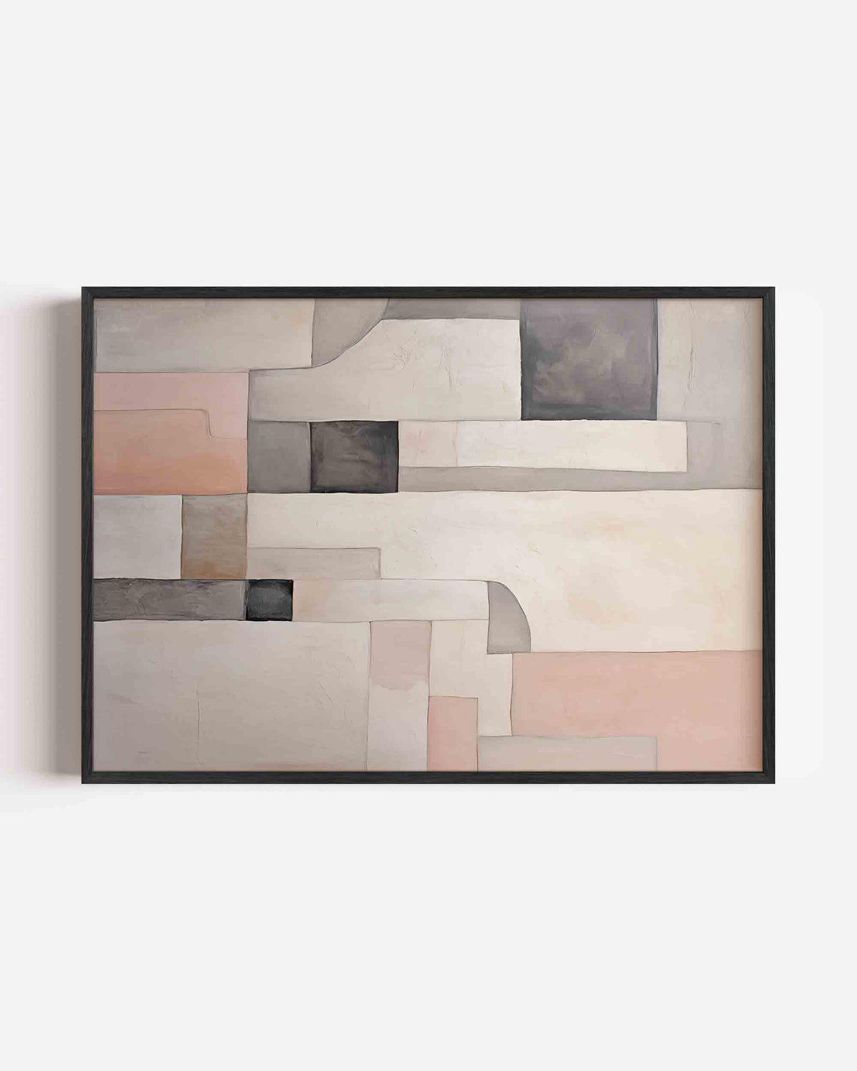 Abstracte vormen – abstracte landscape poster als wanddecoratie