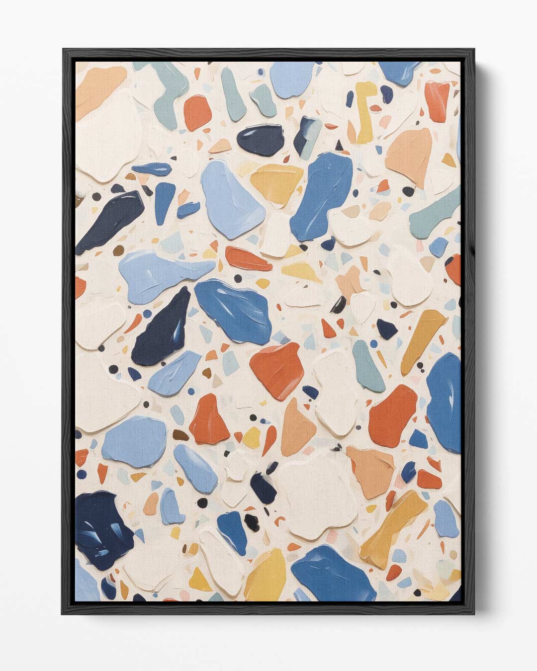 Levendig Terrazzo Inspiratie – portret kunstwerk als wanddecoratie