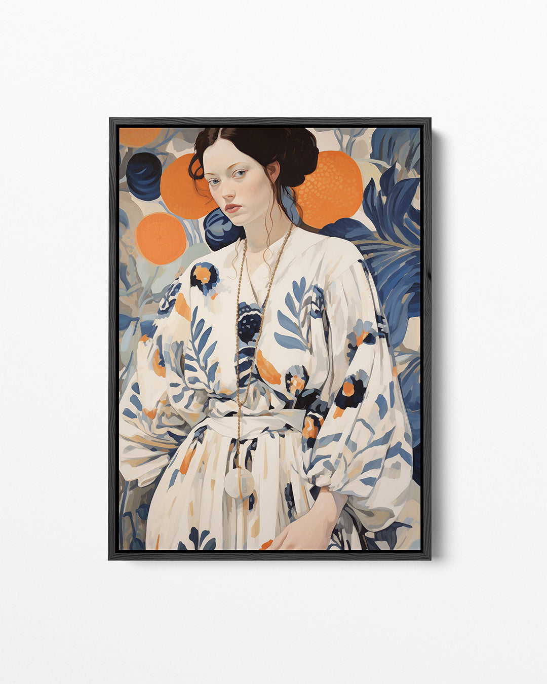 Vrouwelijke elegantie – staand wanddecoratie kunstwerk