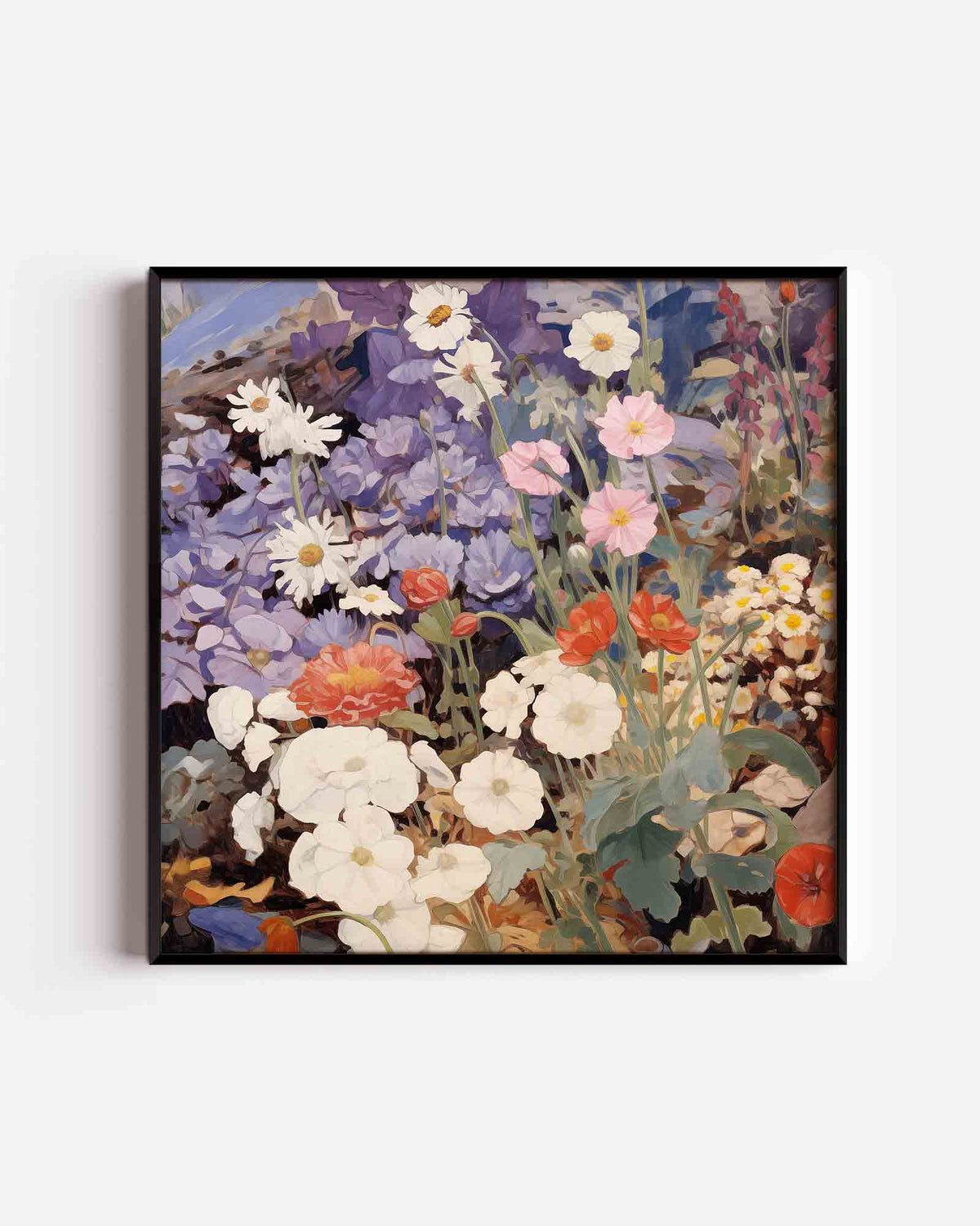 Bloemenpracht – bloemen vierkante poster als wanddecoratie