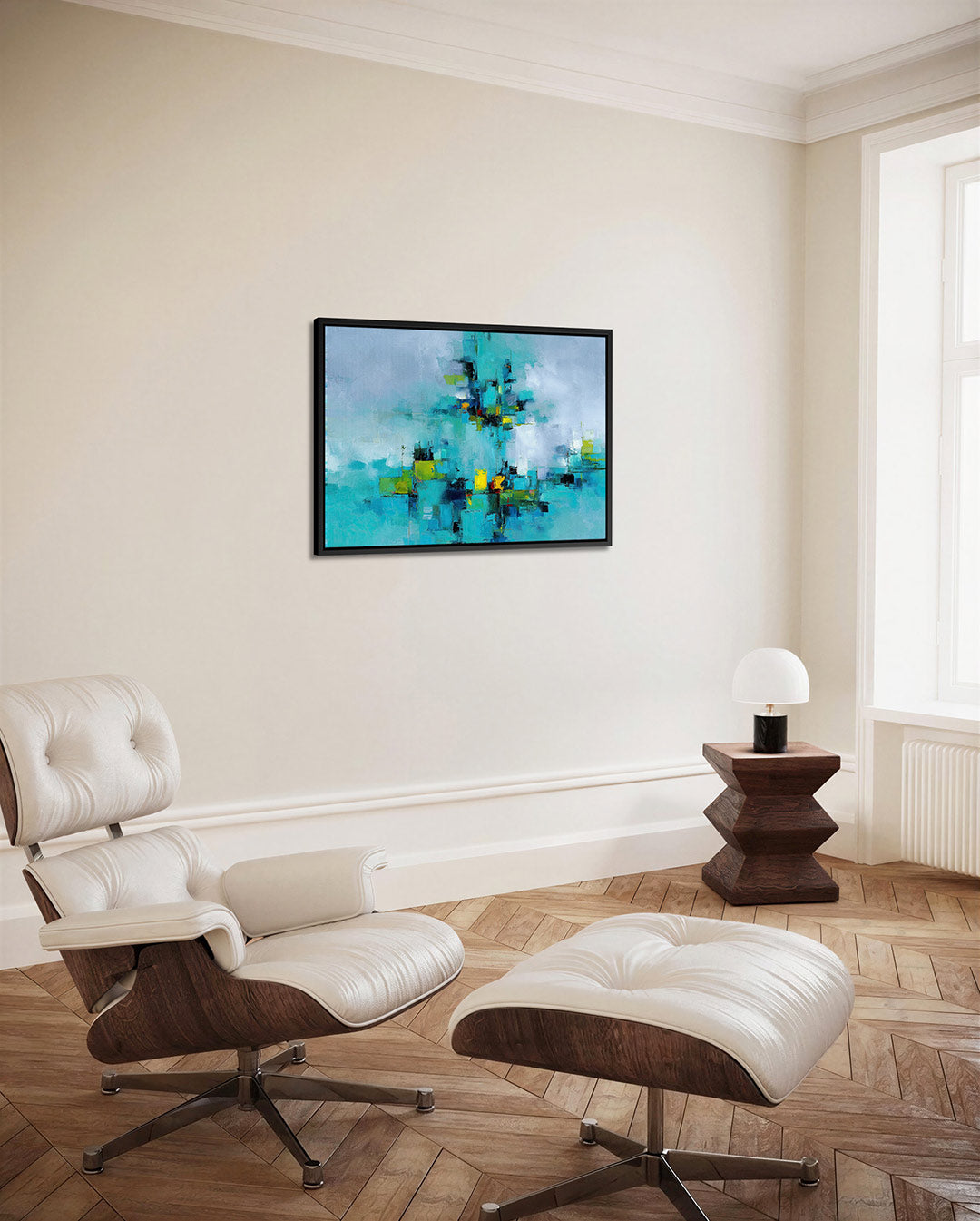 Kleurrijke compositie – alternatieve weergave van het kunstwerk