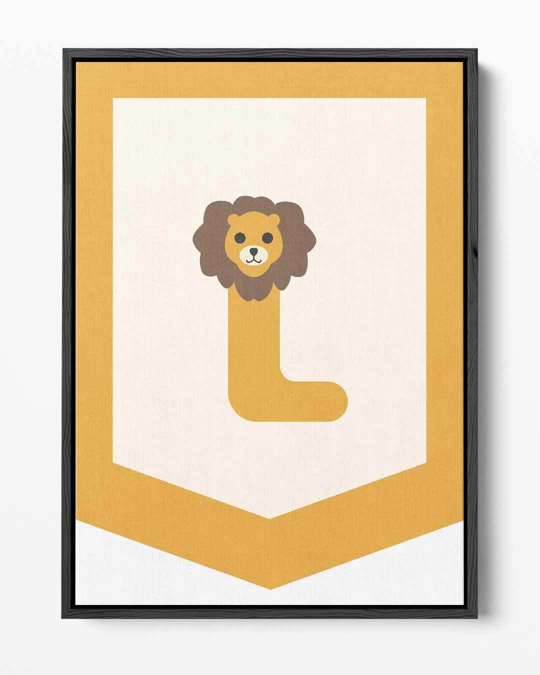 Leeuwen Letter L Poster – portret kunstwerk als wanddecoratie