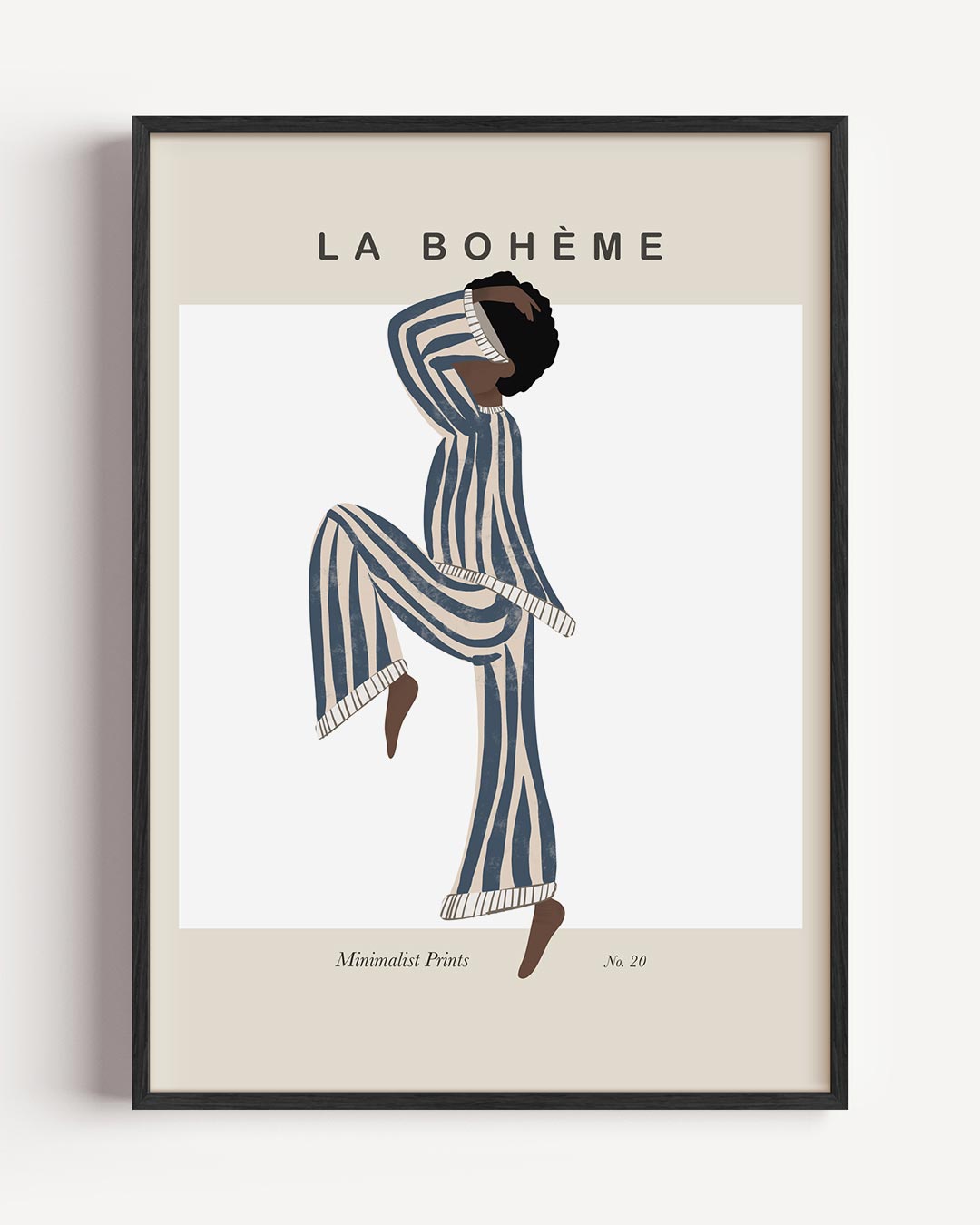 La Bohème Stijlvolle Print – boheme portret poster als wanddecoratie