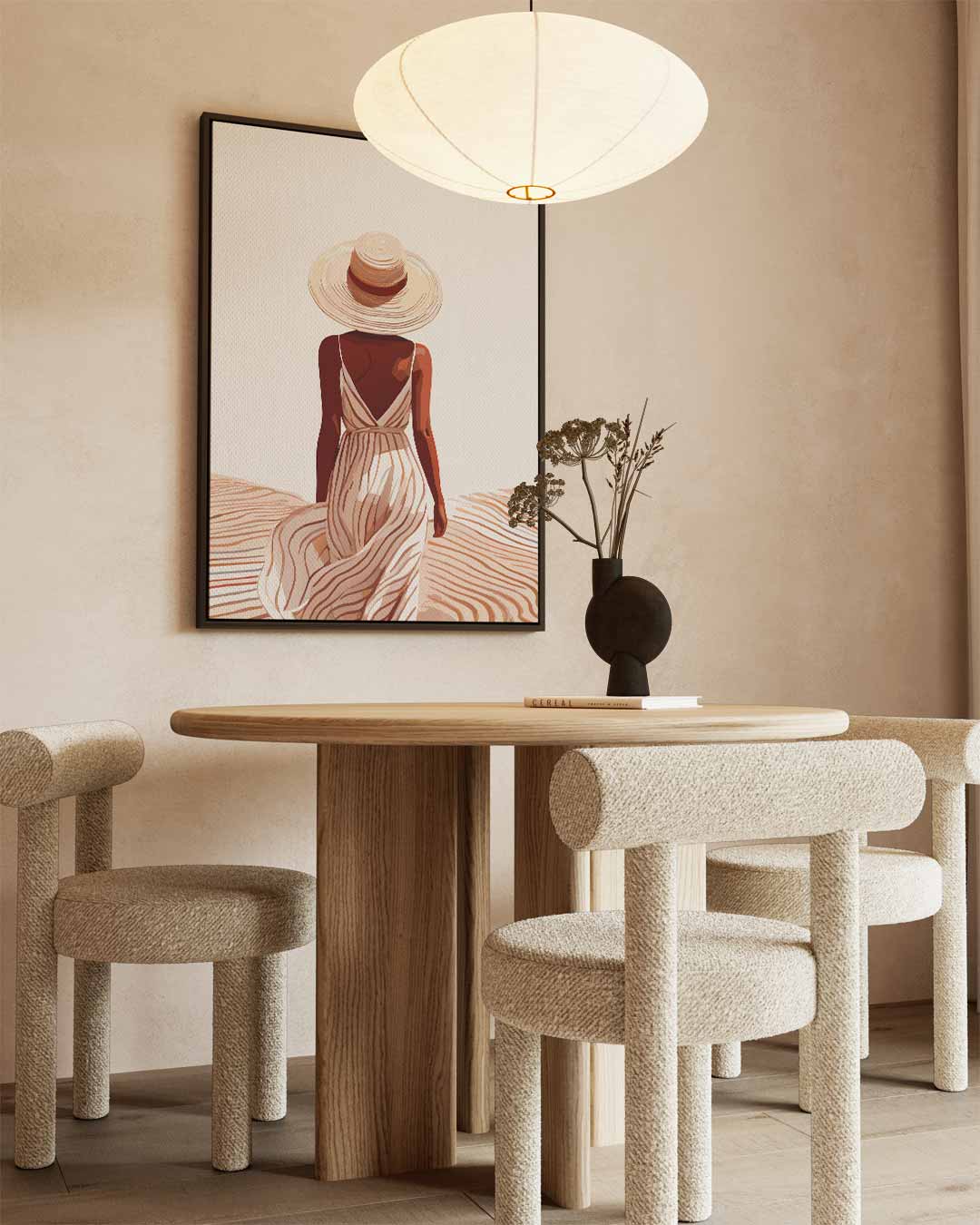 Zomerwandeling – staand kunstwerk voor modern interieur