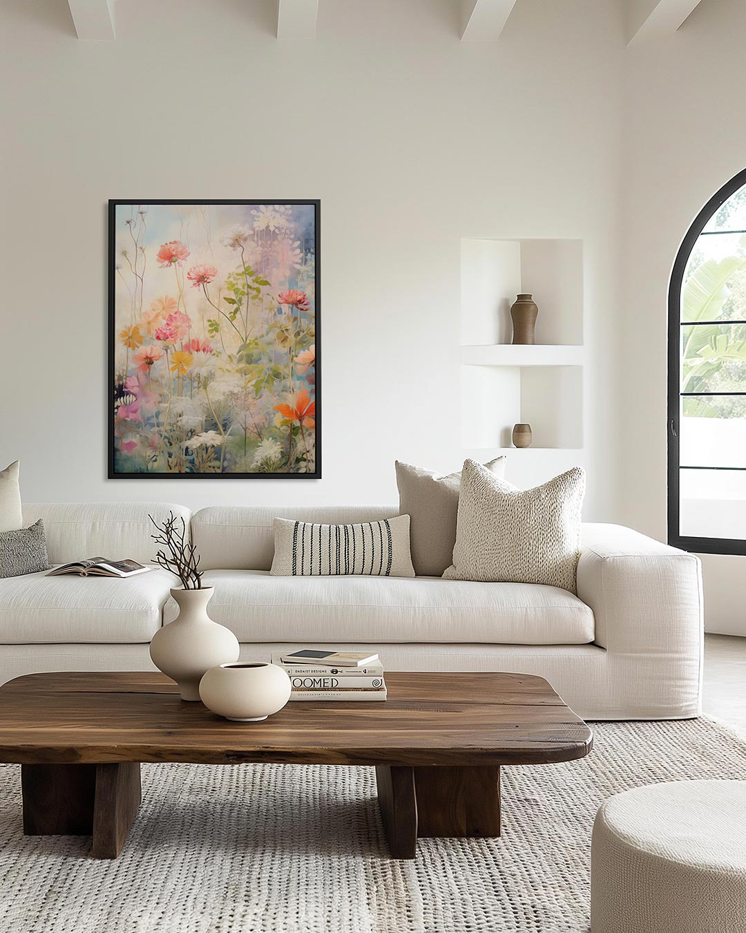 Bloemenpracht – moderne staande wandkunst