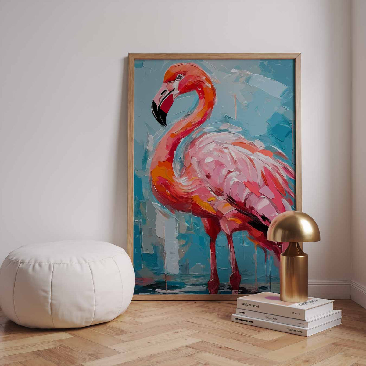 Flamingo Elegantie – dieren poster in staand formaat