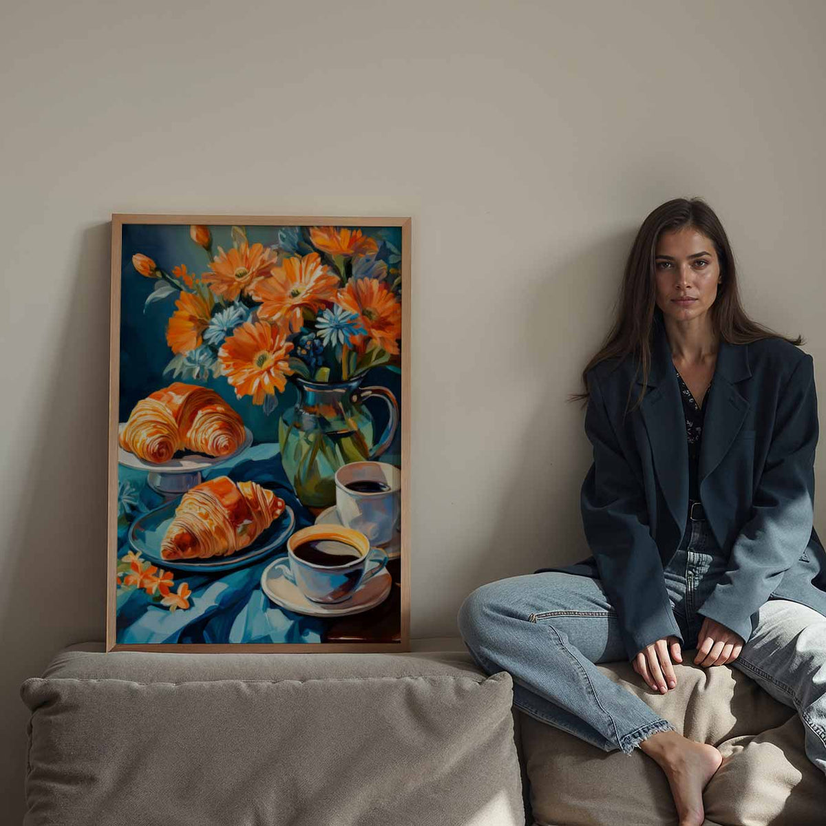 Rustieke Ontbijt Sfeerposter – staande keuken wanddecoratie van WallArtistic