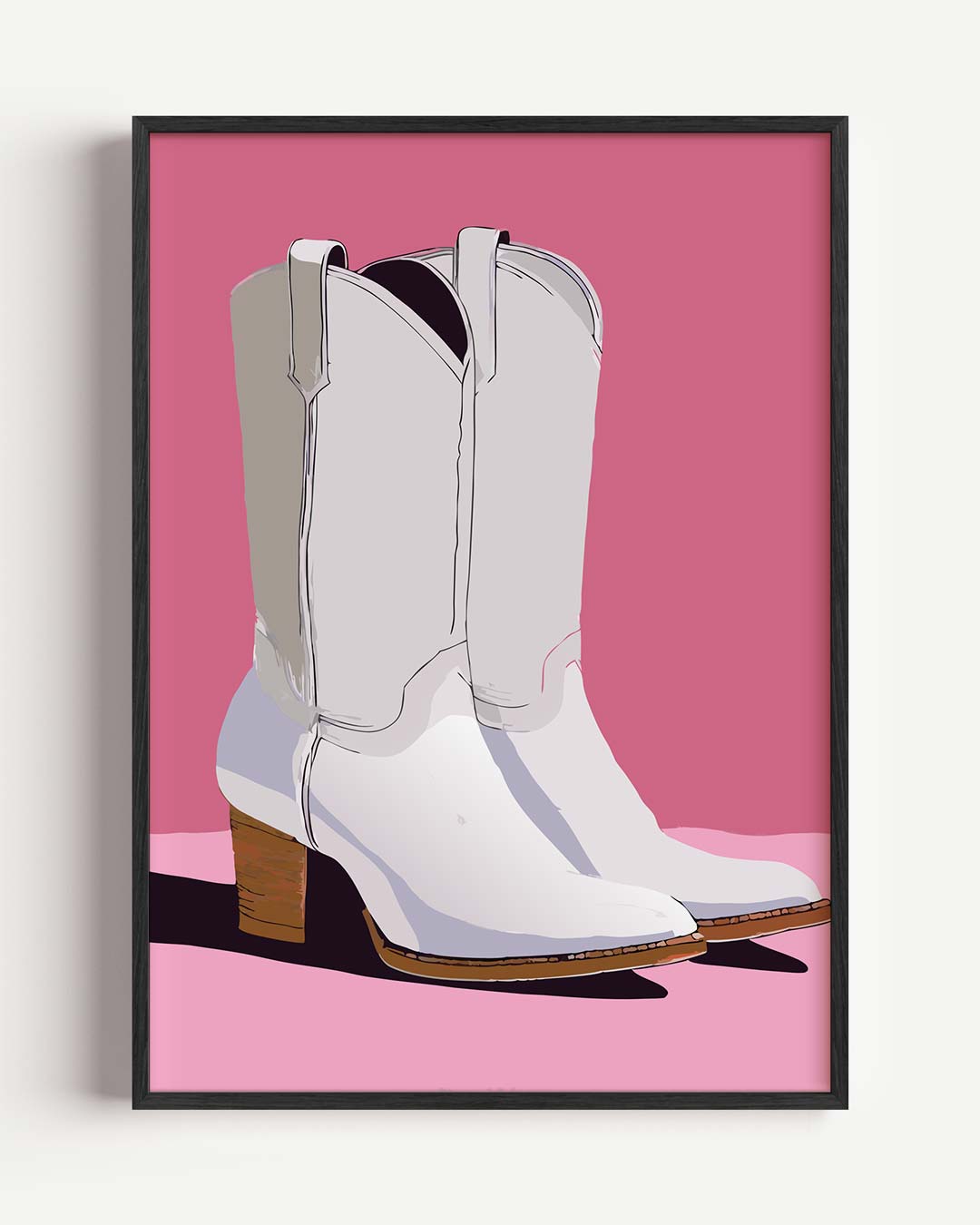 Stijlvolle Cowboylaarzen – paas portret poster als wanddecoratie