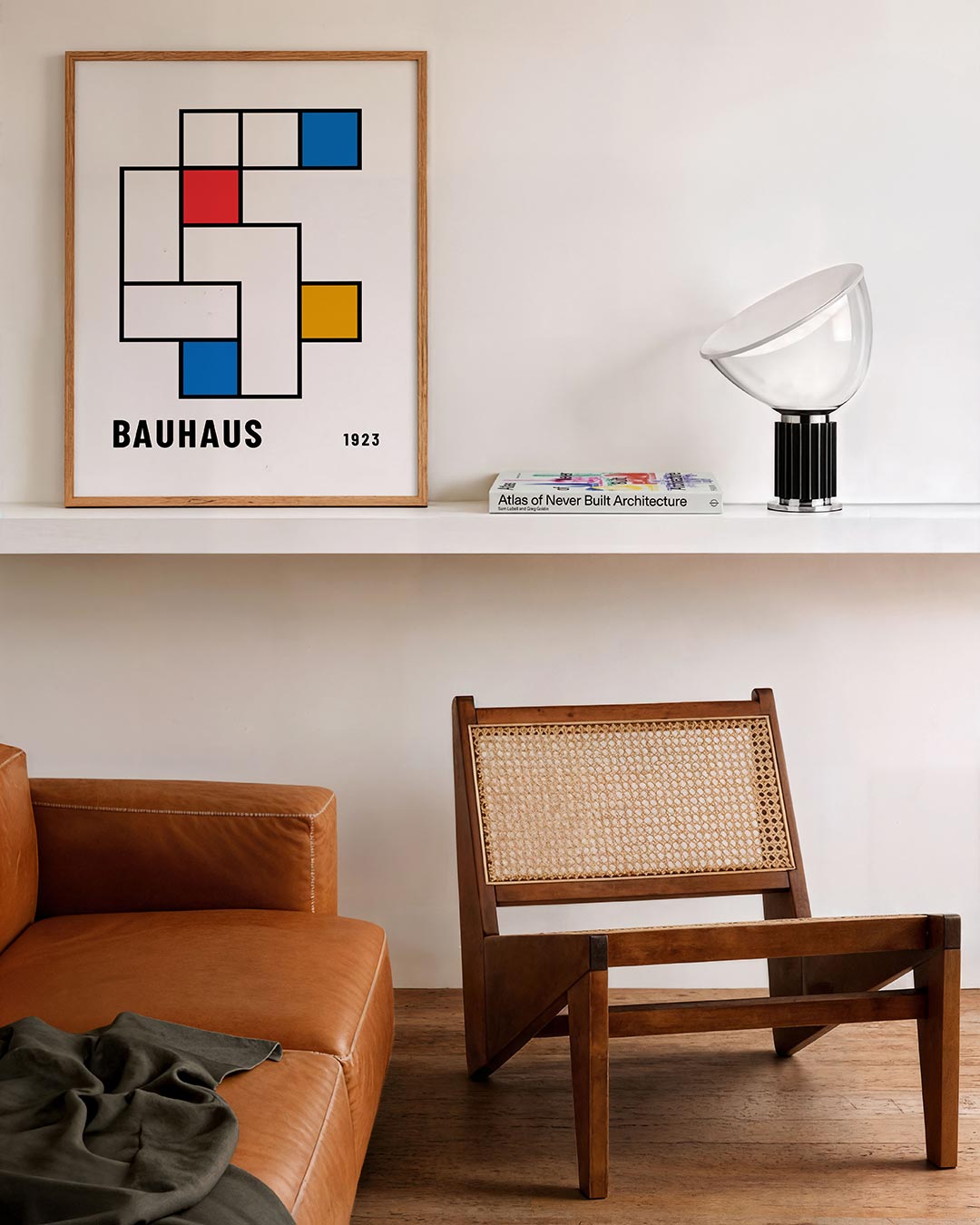 Vorm en kleur – staande Bauhaus poster voor aan de muur