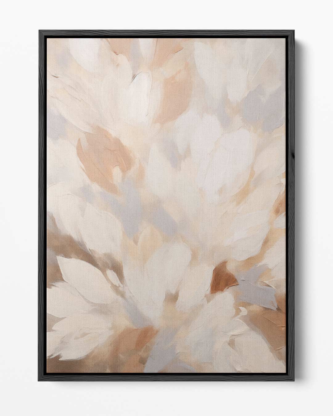 Bloemen in Neutrale Tinten – portret kunstwerk als wanddecoratie