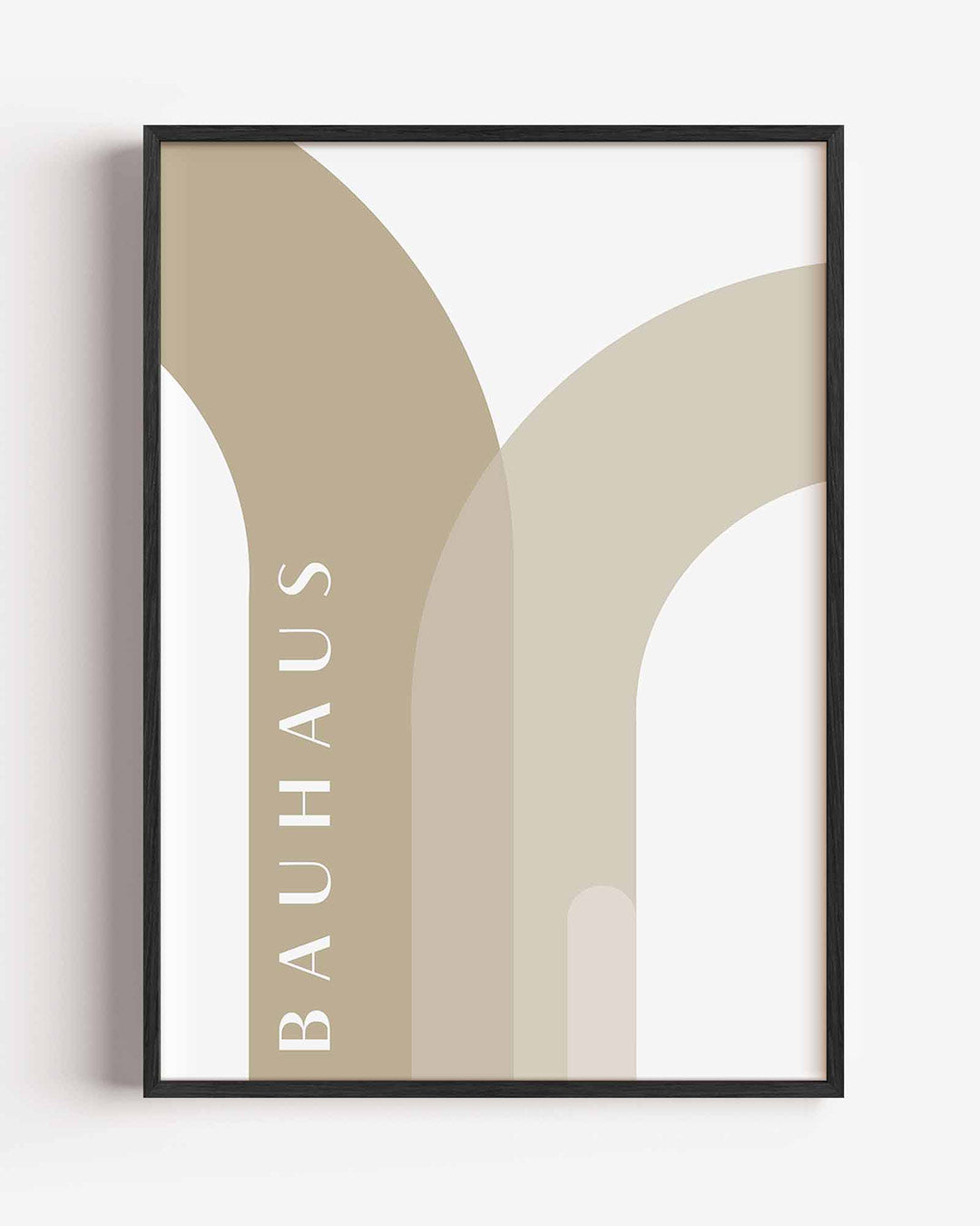 Vorm en balans – staande Bauhaus poster als wanddecoratie
