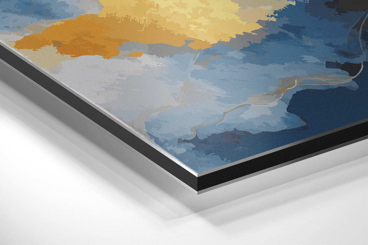 Hemelse Wolken Abstract – canvas kunstwerk als wanddecoratie