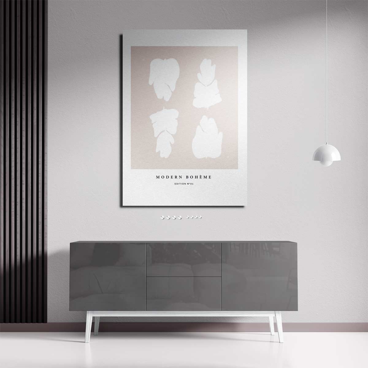 Moderne Boho Bladeren – plexiglas wanddecoratie in portret formaat
