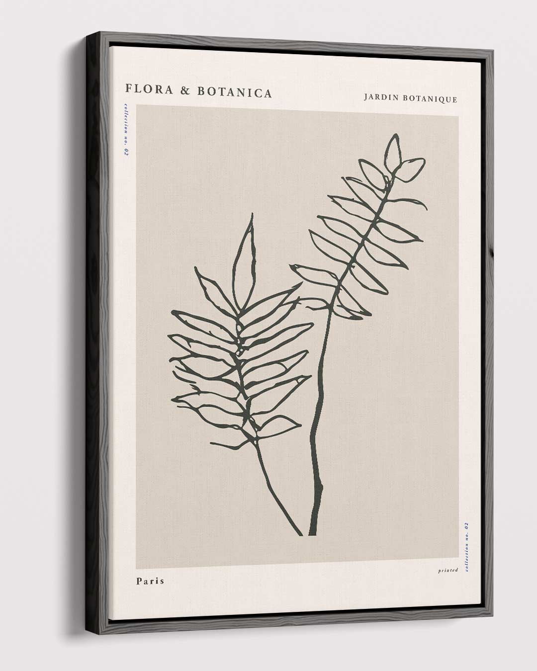 Botanische Elegantie Poster – canvas wanddecoratie in portret formaat