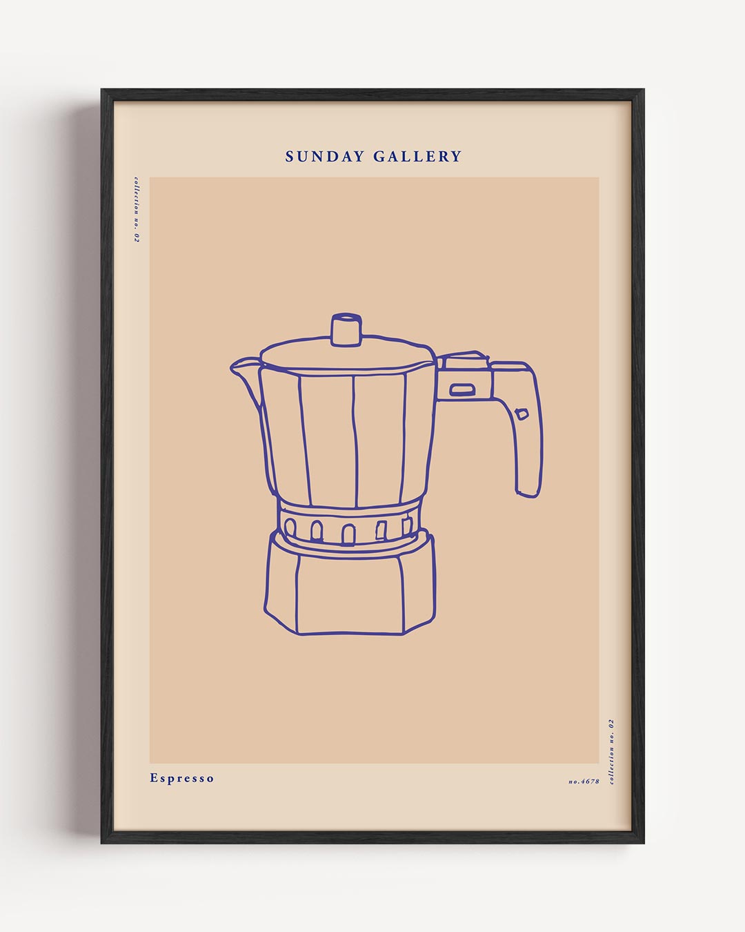 Stijlvolle Espresso – keuken portret poster als wanddecoratie