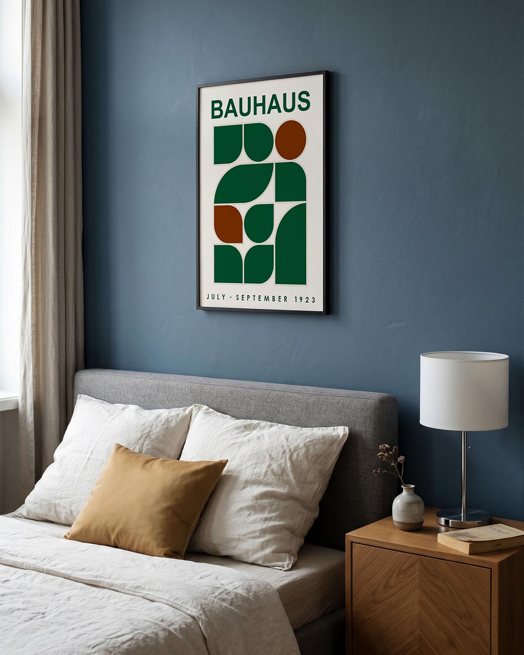 – staande Bauhaus poster voor aan de muur