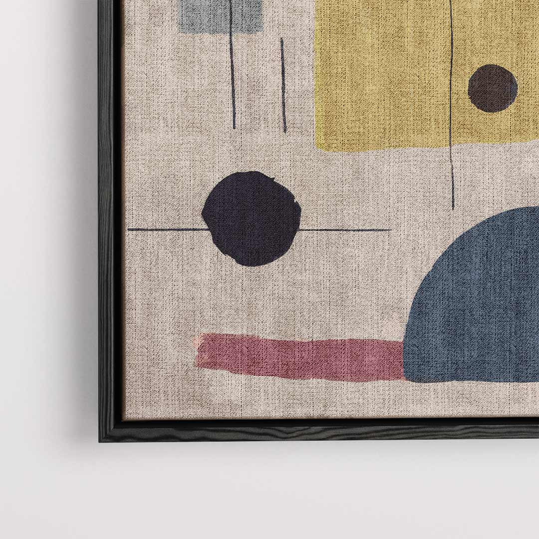 Kleurrijke Abstracte Compositie – dibond kunstwerk als wanddecoratie