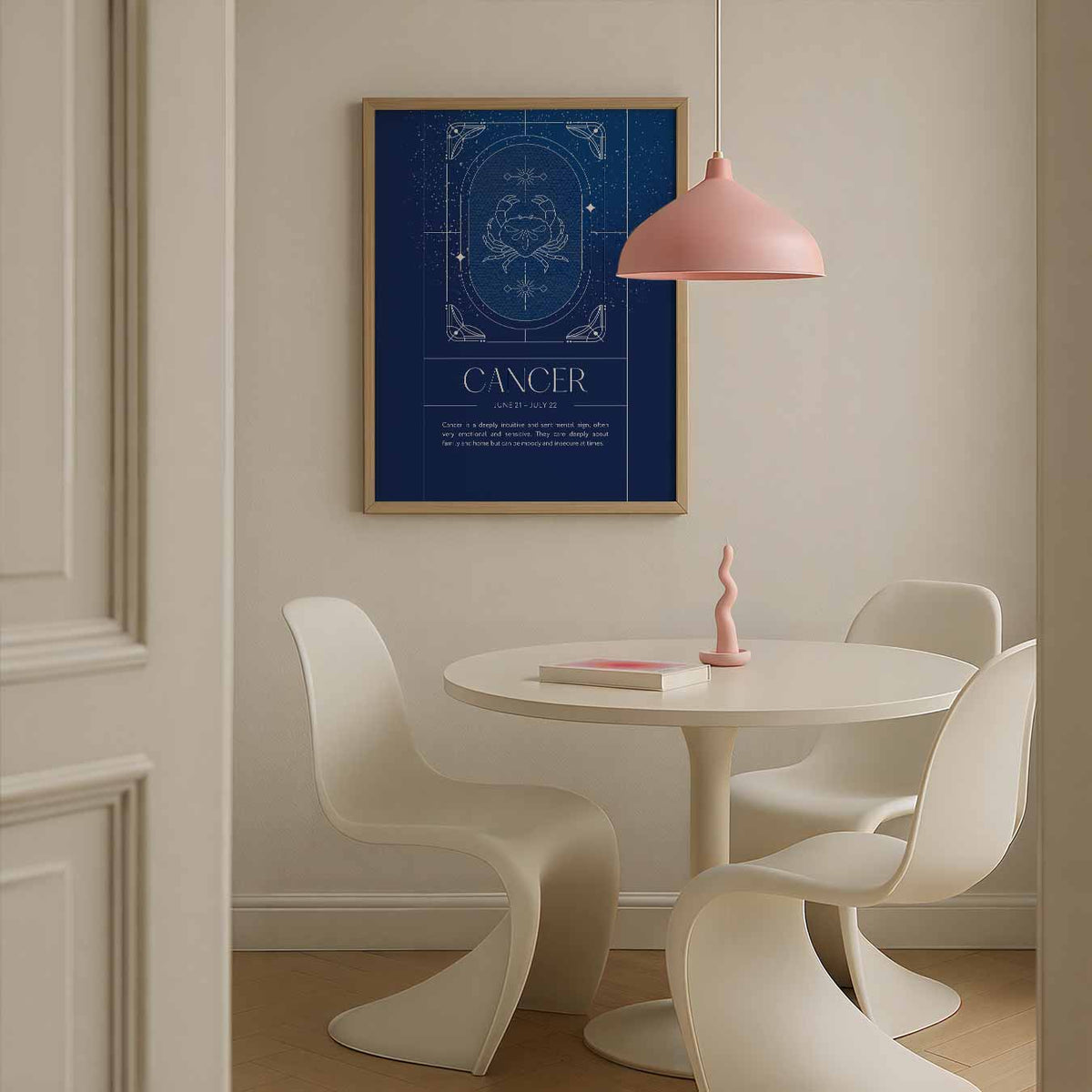 Cancer Zodiac – staande mindful wanddecoratie van WallArtistic