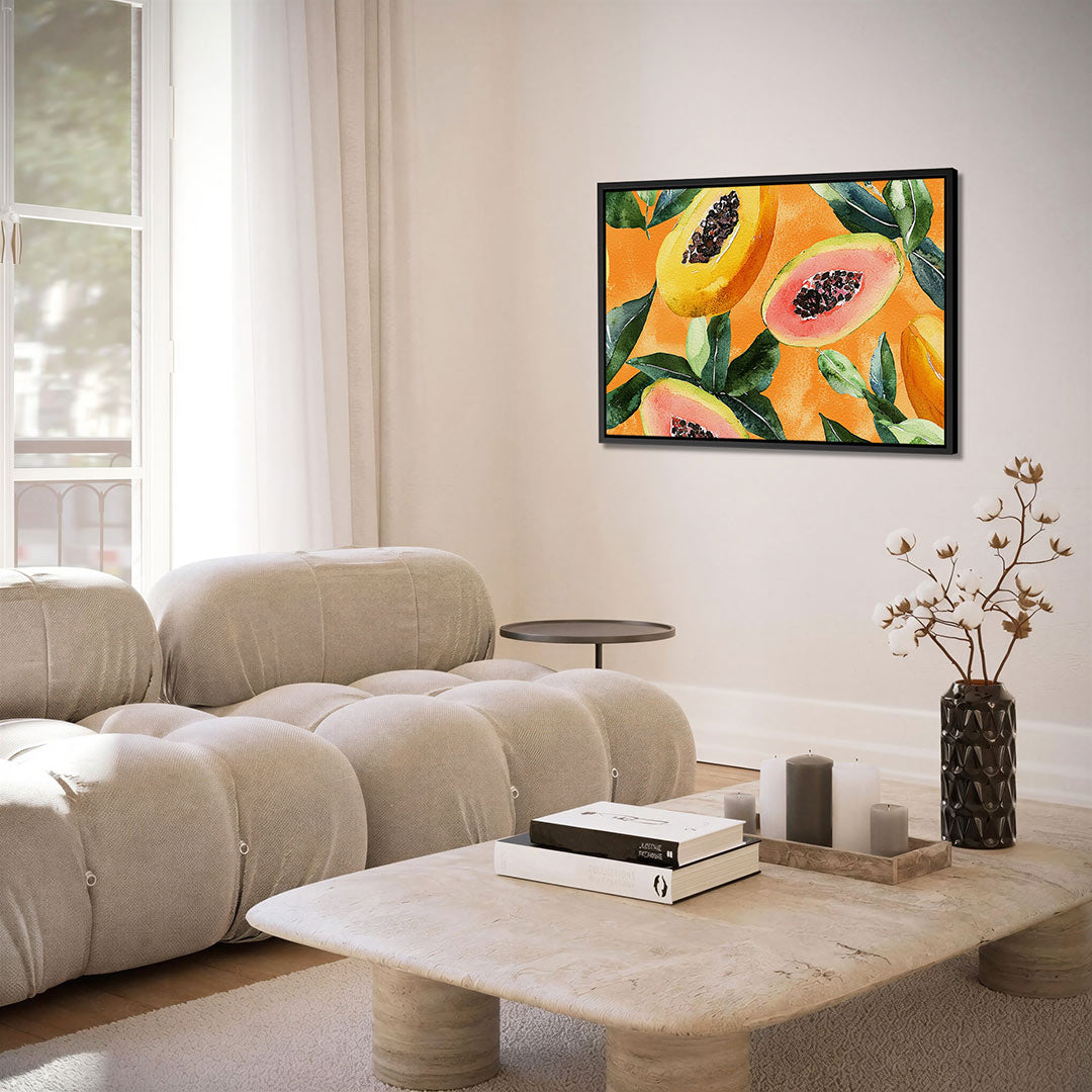 Fruit en bladeren – alternatieve weergave van het kunstwerk
