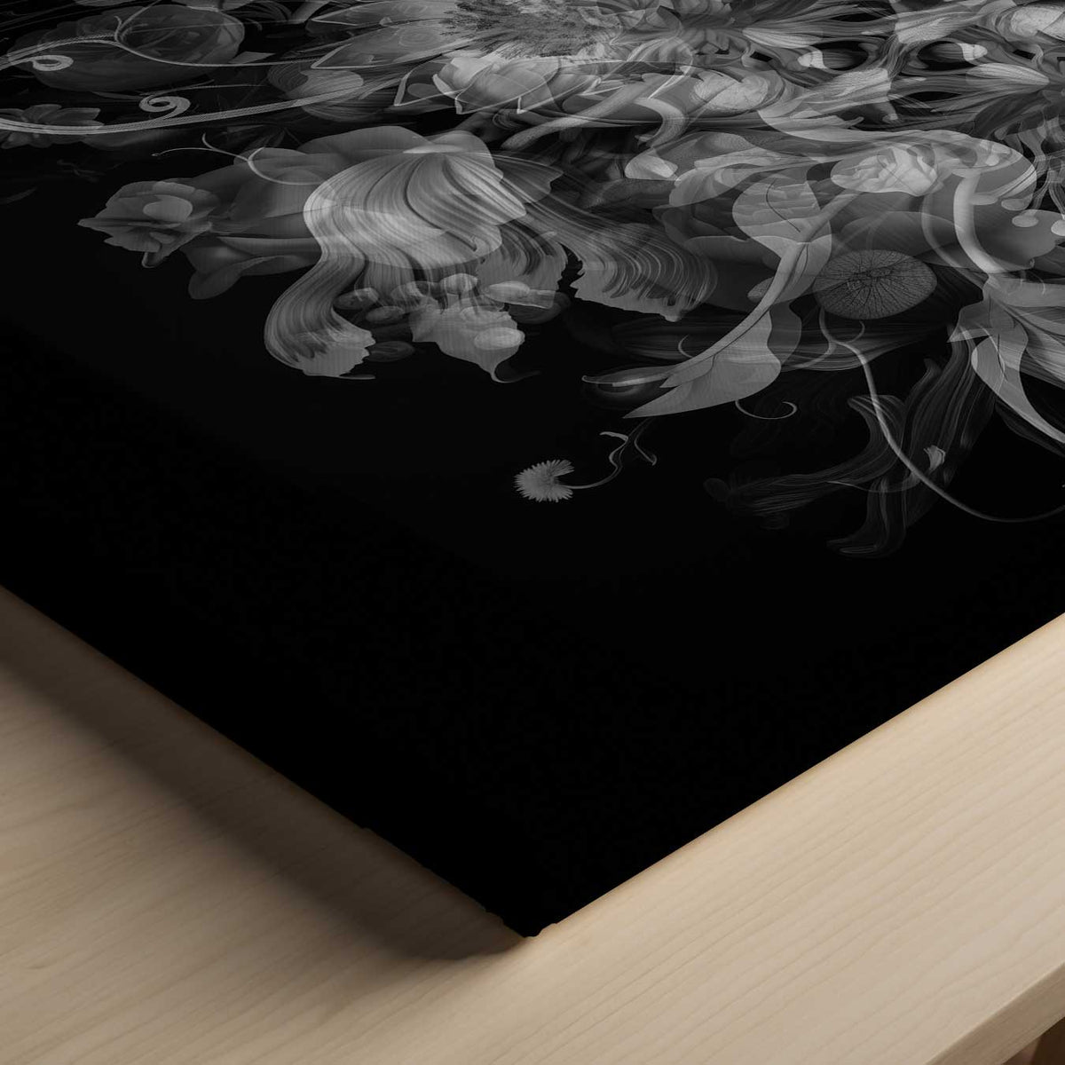 Mystieke Bloemenfantasie – canvas kunstwerk als wanddecoratie