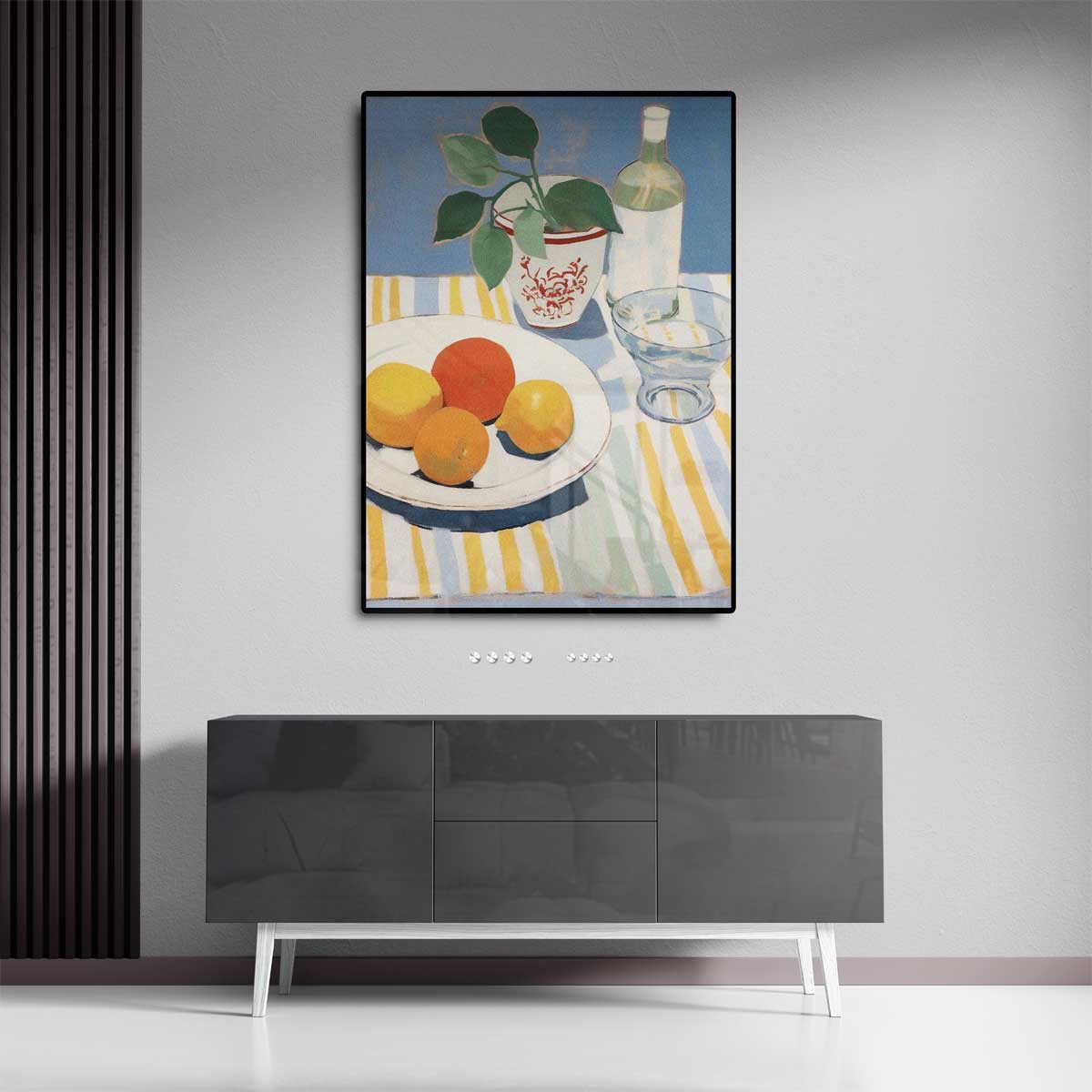 Verfrissende Zomertafel – staande wandkunst voor woonkamer of interieur