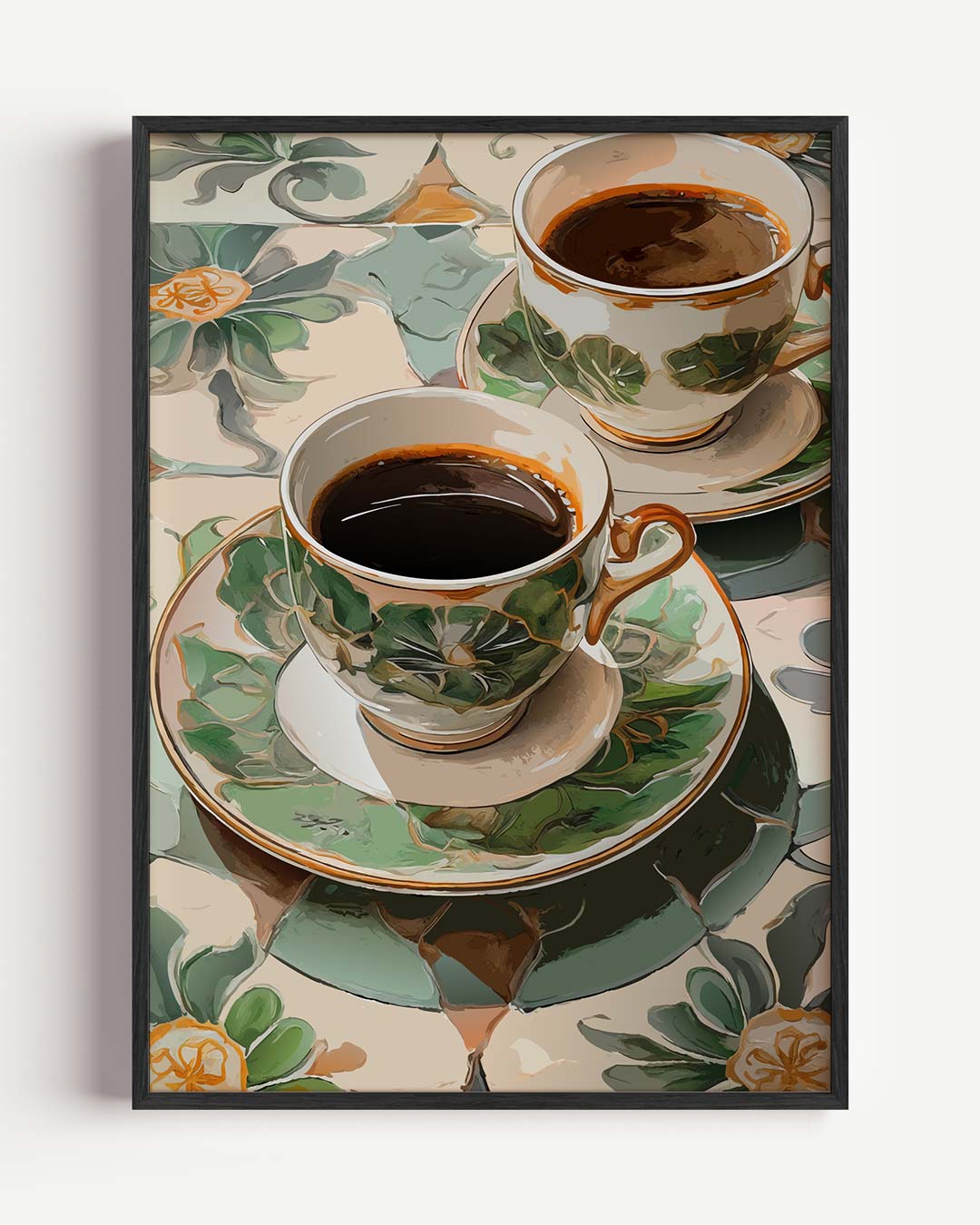 Sfeervolle Koffie Moment – keuken portret poster als wanddecoratie