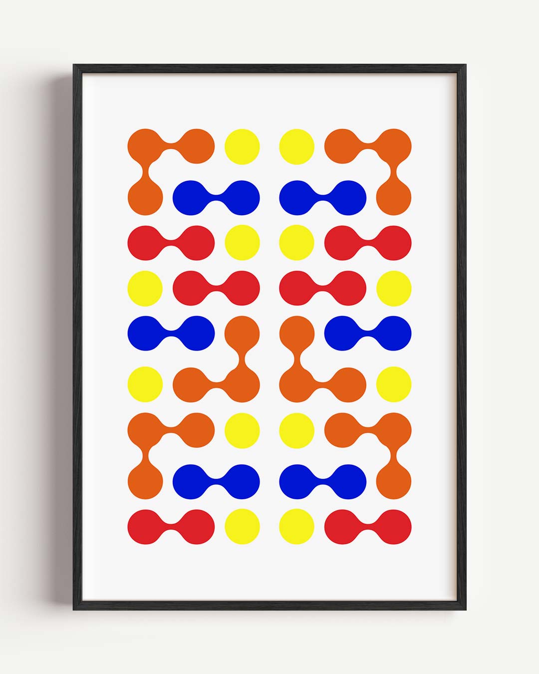 Kleurrijke Abstracte Vormposter – dieren portret poster als wanddecoratie