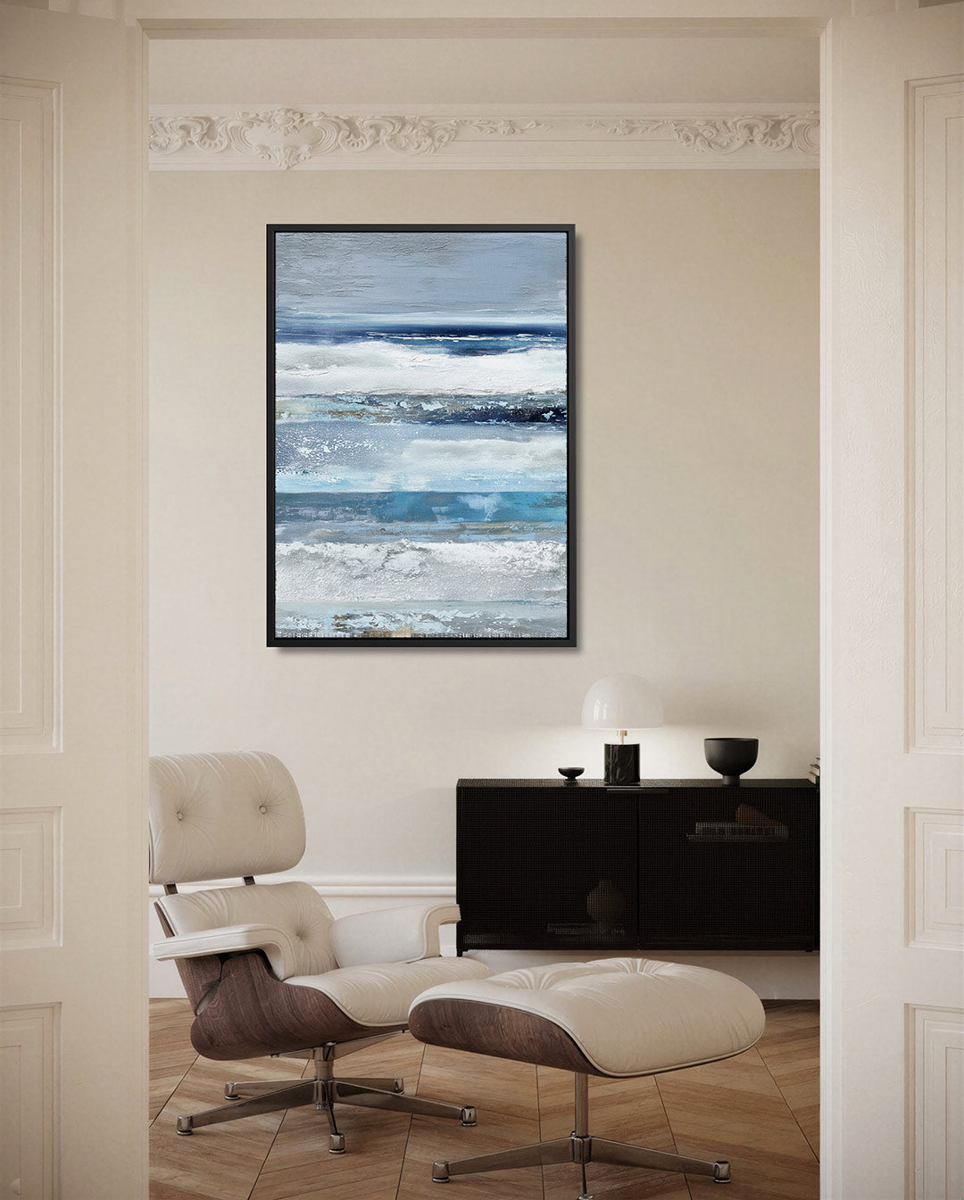 Horizontale lagen – staand wanddecoratie kunstwerk