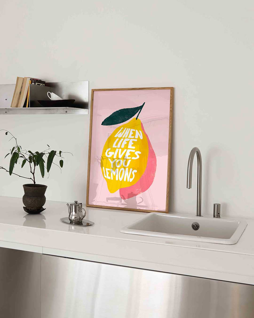 Citroen met tekst – keukenposter in staand formaat