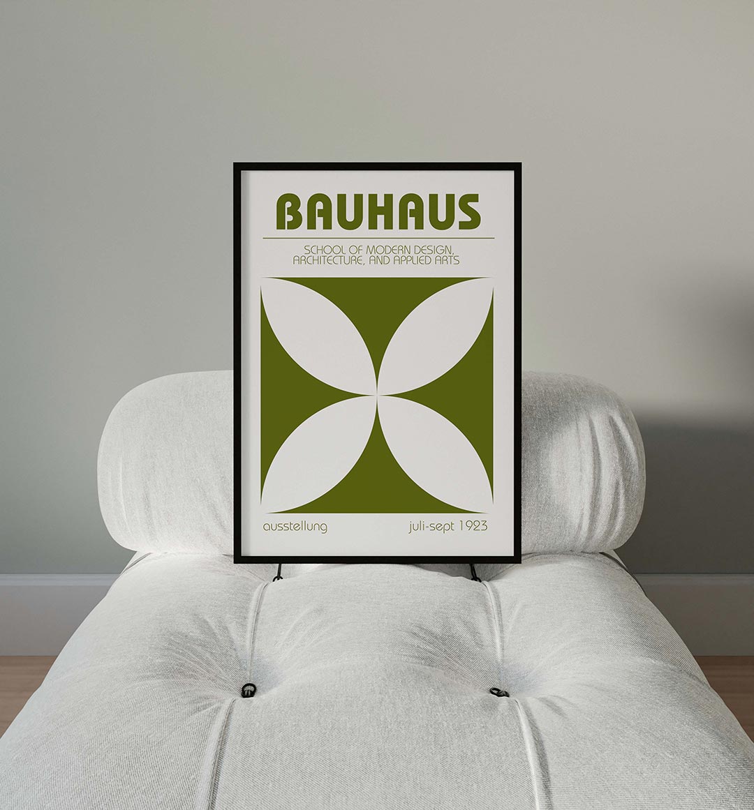 Vorm en balans – moderne Bauhaus wandkunst als poster