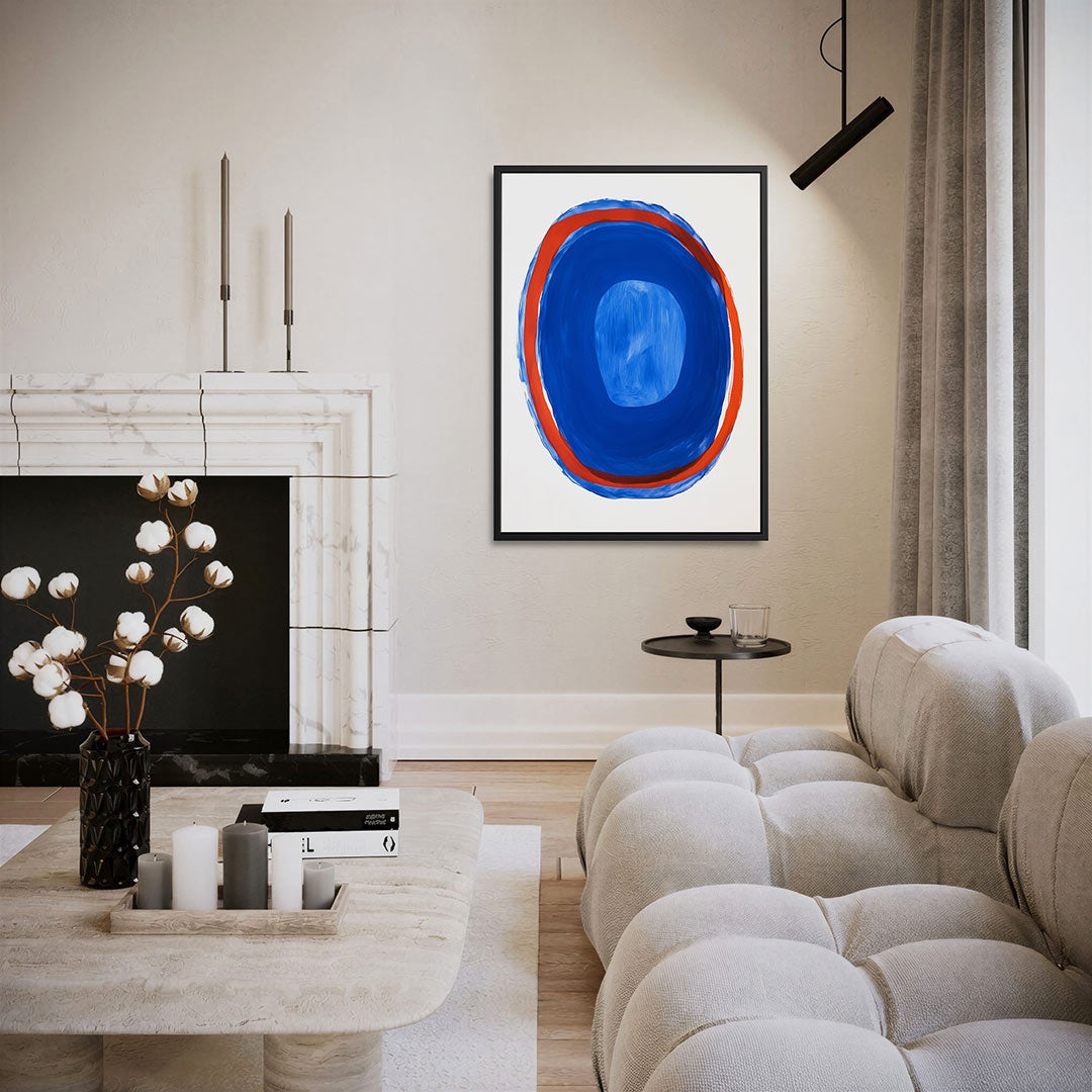 Kleurrijke cirkelcompositie – staand wanddecoratie kunstwerk