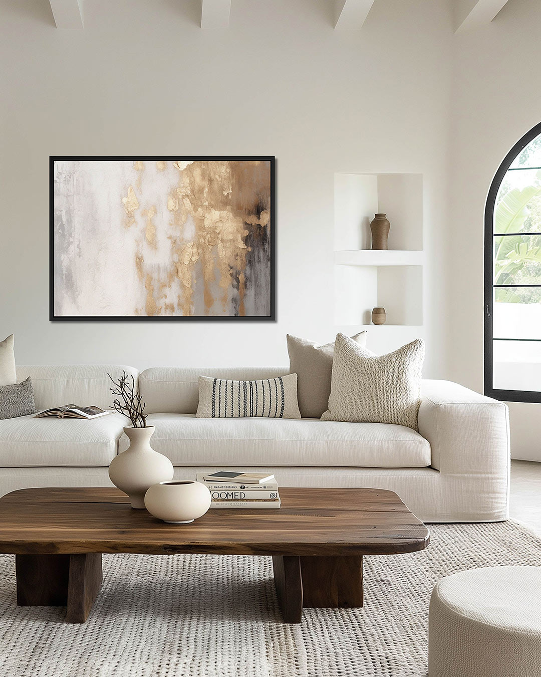 Organische texturen – wanddecoratie in interieur