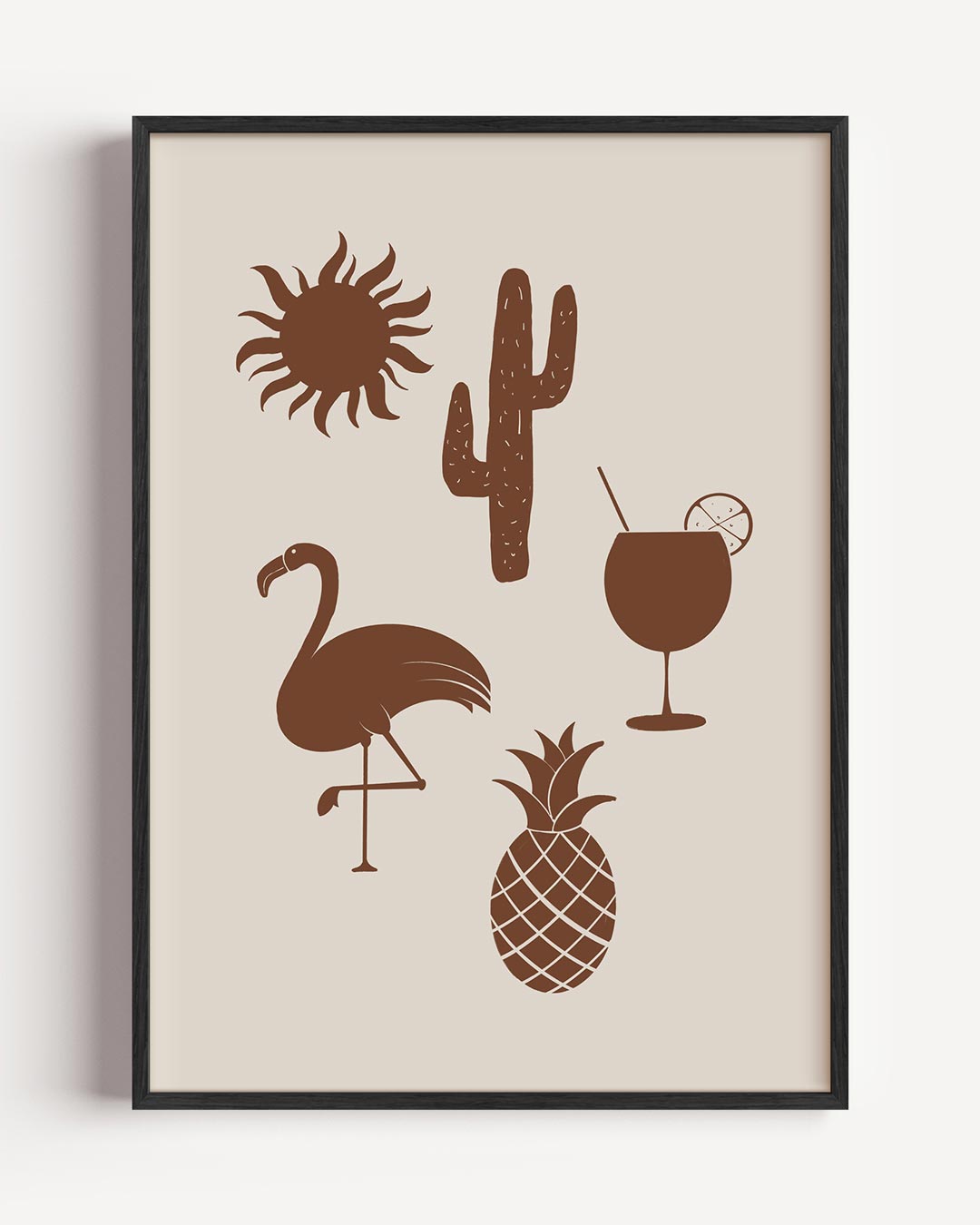 Zomerse Delights – zomer portret poster als wanddecoratie