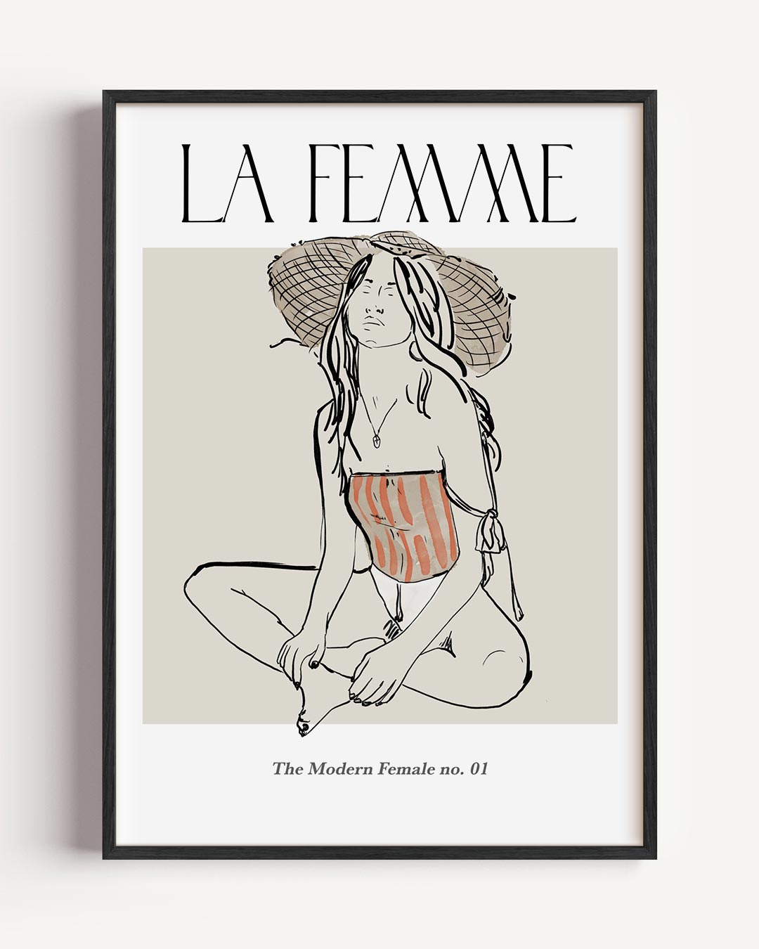 La Femme Moderne – vrouwelijk portret poster als wanddecoratie