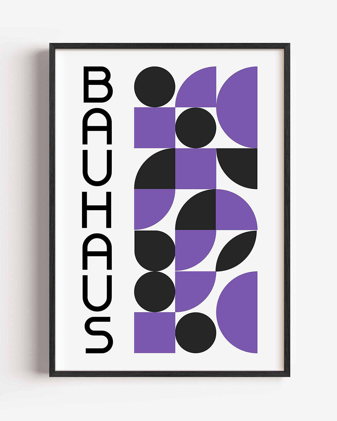 Vorm en balans – staande Bauhaus poster als wanddecoratie