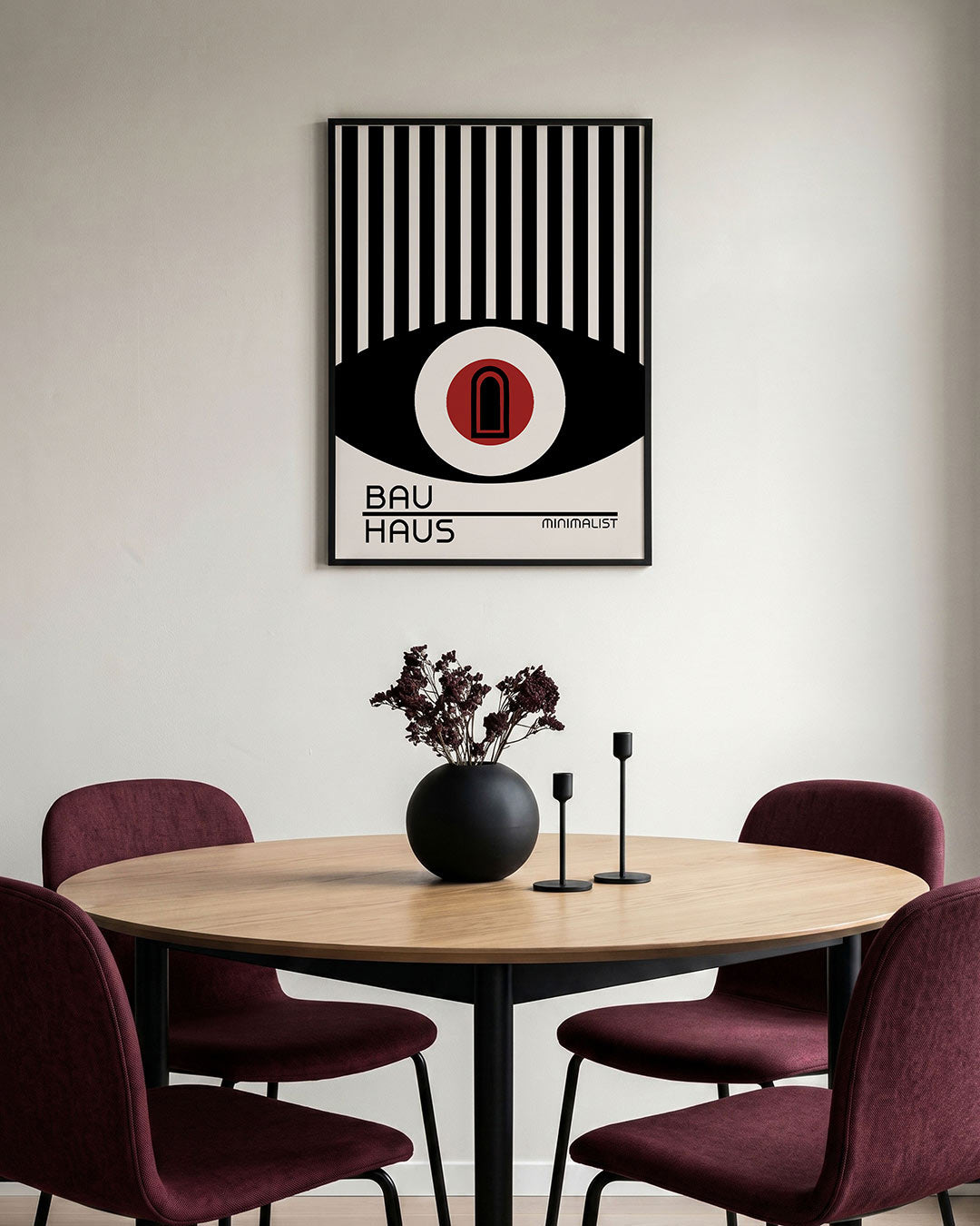 Abstracte – staande Bauhaus poster voor aan de muur
