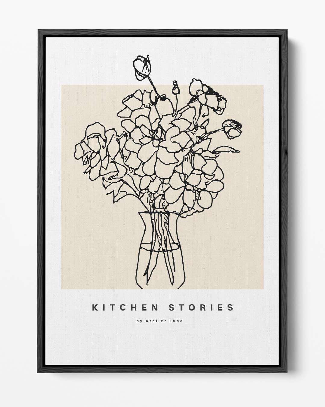 Kitchen Stories Bloemenschilderij – portret kunstwerk als wanddecoratie