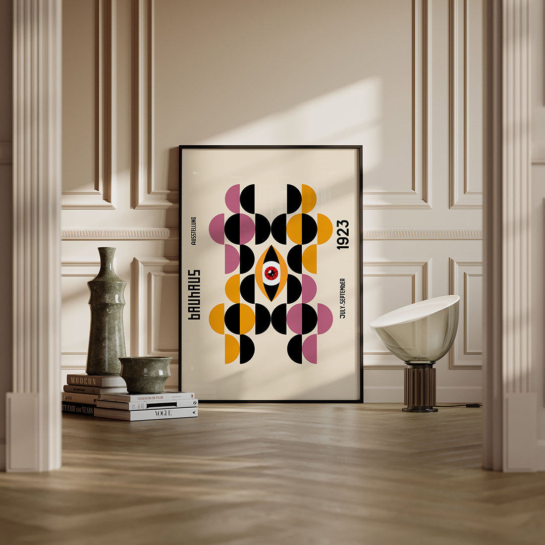 Vormen en vlakken – moderne Bauhaus wandkunst als poster