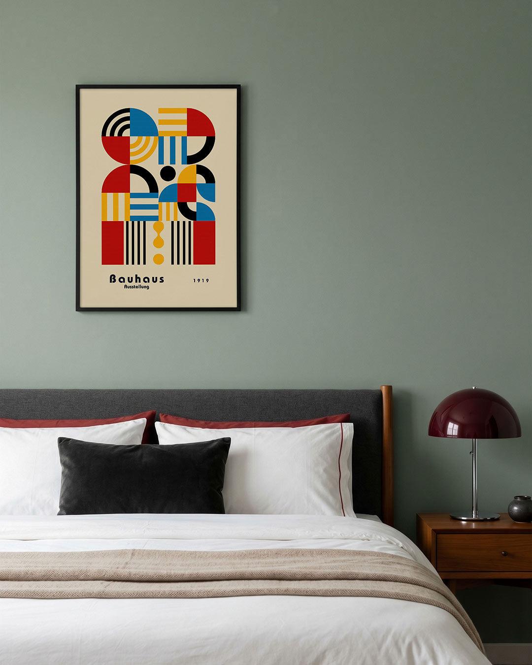 Vormen en vlakkenspel – geometrische poster in Bauhaus-stijl van WallArtistic