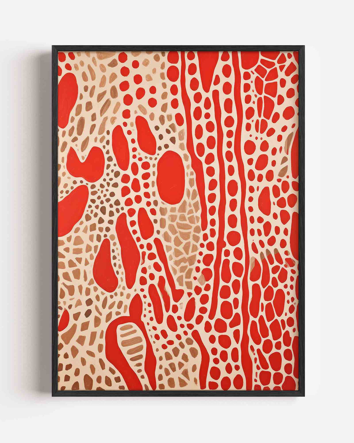 Organische vormen – Kunst & Design poster als staande wanddecoratie