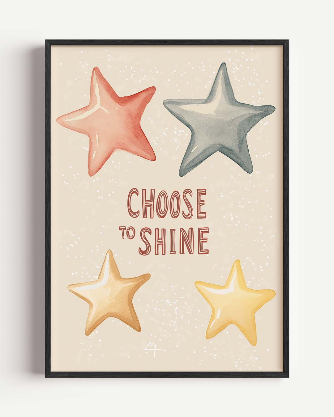 Inspirerende Sterren – kids portret poster als wanddecoratie
