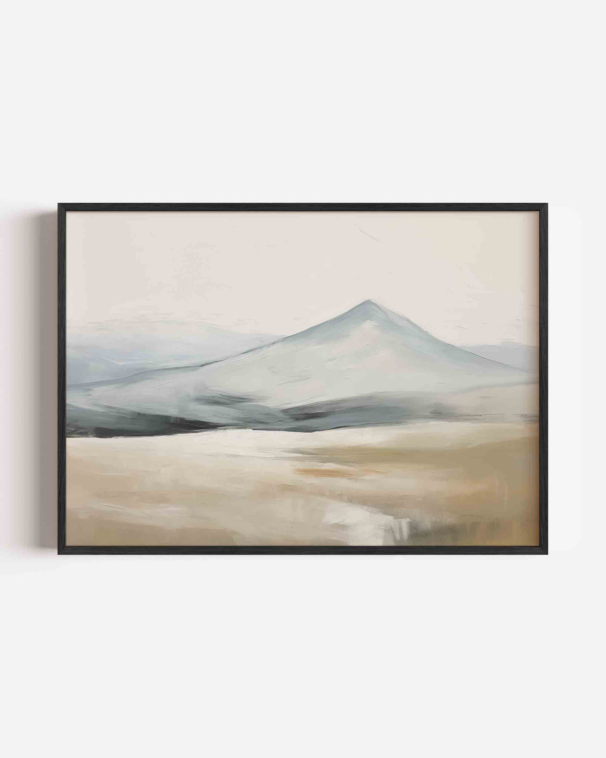 Berglandschap – kleurrijke abstracte landscape poster als wanddecoratie