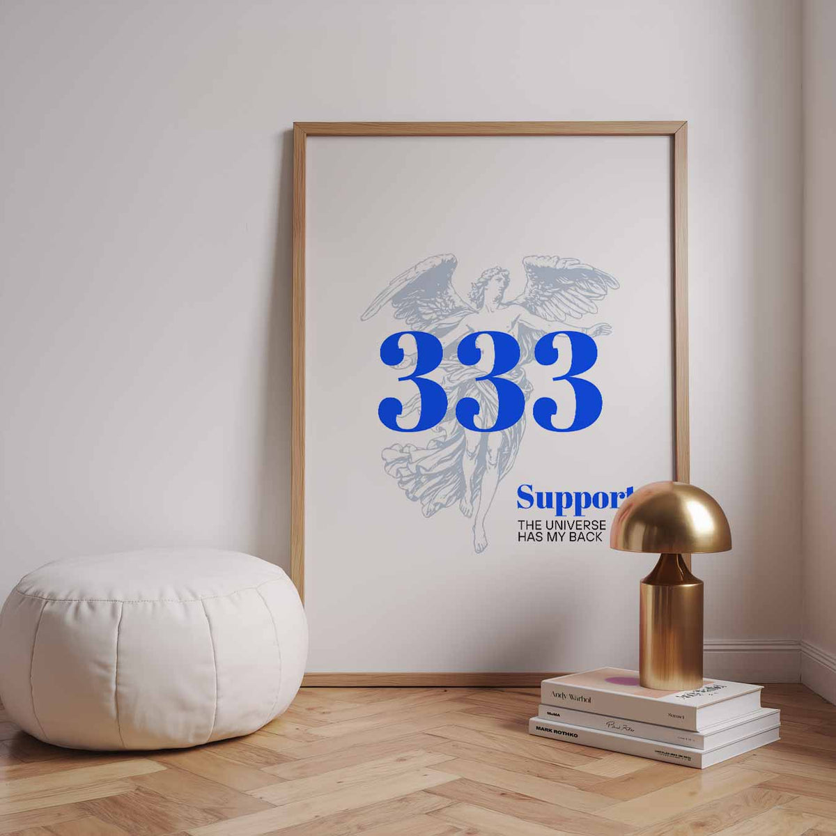 Inspirerende 333 Engelenposter – staande muurposter met mindful uitstraling
