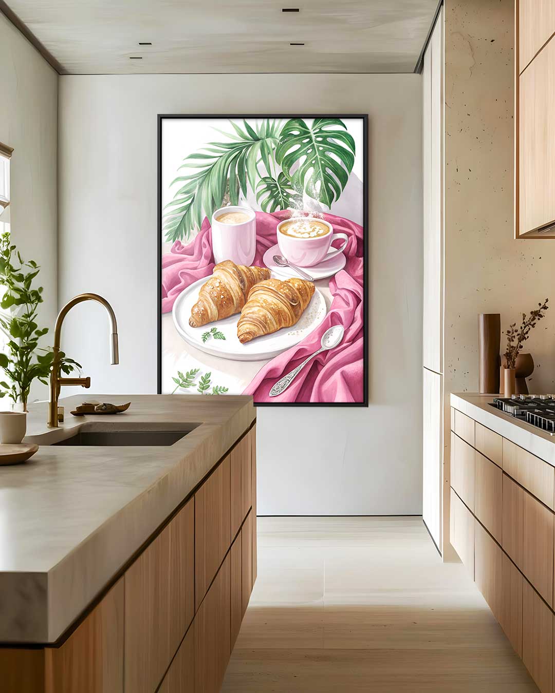 Ontbijtgenot in Stilleven – staand kunstwerk voor modern interieur